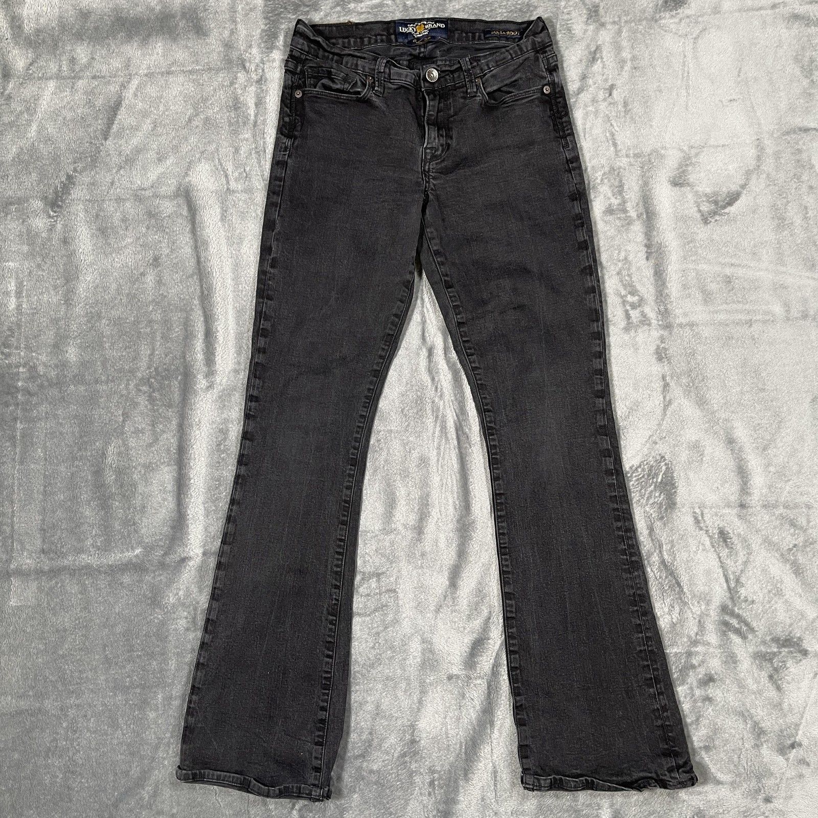 Lucky Brand Sofia Boot Jeans Womens 628 Gray Dark Wash Bootcut Denim Bootcut